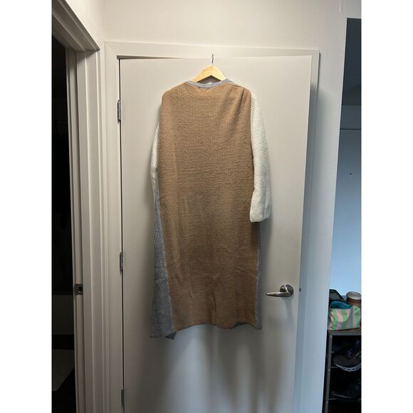 Elan Swimwear Kitson Cardigan Grey Color Block Size L - Picture 3 of 7